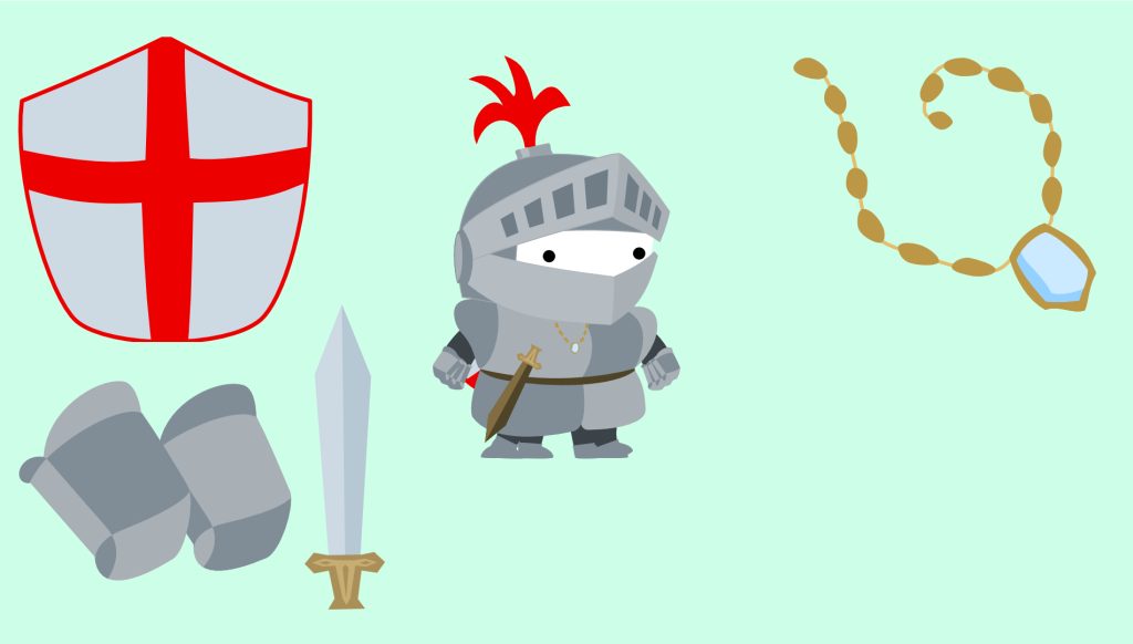 Art for player and armor